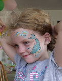 dolphin face painting