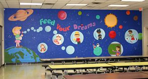 Mural for Ben Milam Elementary School in Dallas