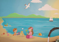 beach mural