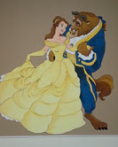 Beauty and the Beast Disney Mural