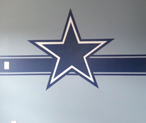 cowboy star Mural