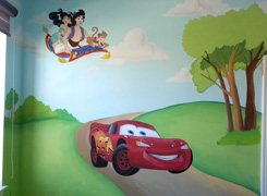 Disney playroom mural