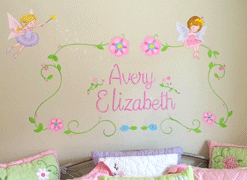Name Over Bed Mural
