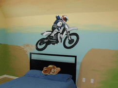 motorcycle mural