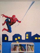 superhero spiderman Mural