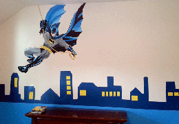 superhero batman Mural