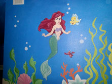 Arial Nemo Under the Sea Mural