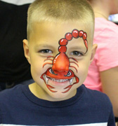 Lobster face painting